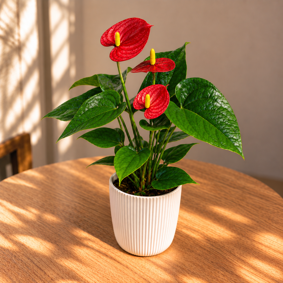 Anthurium flowering plant