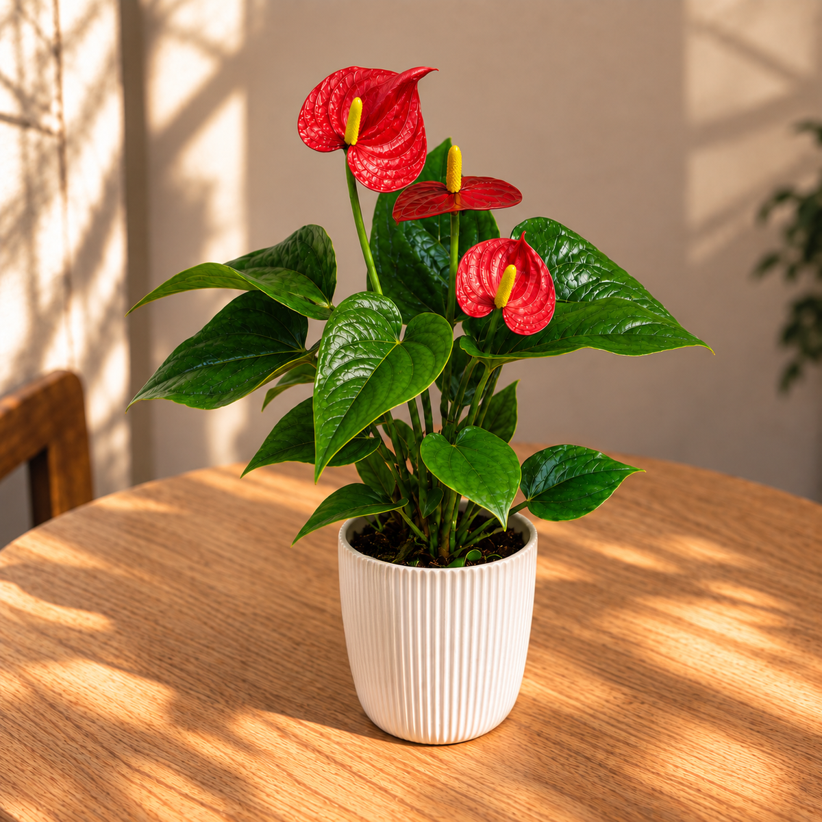 Anthurium flowering plant